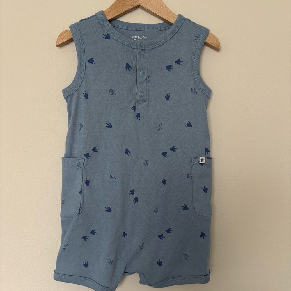 Carter's Light Blue Romper 24M